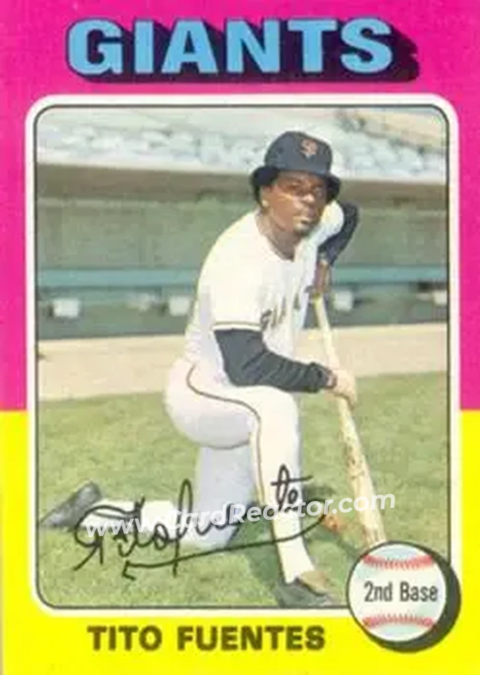 1975 Topps #425 - Tito Fuentes - San Francisco Giants - Front 1975 Topps #425 - Tito Fuentes - San Francisco Giants - Front