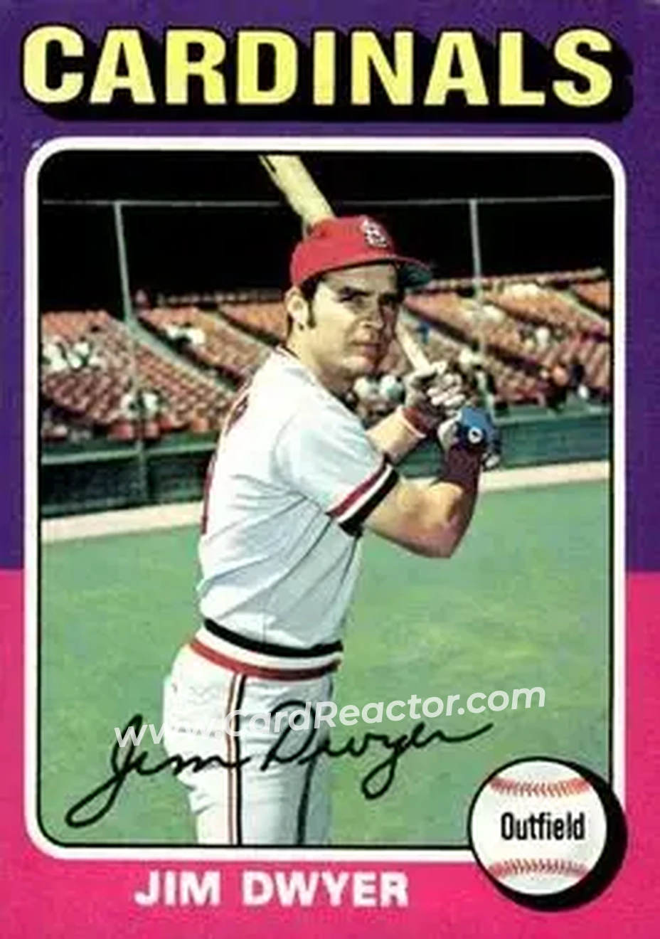 1975 Topps #429 - Jim Dwyer - St. Louis Cardinals - Front