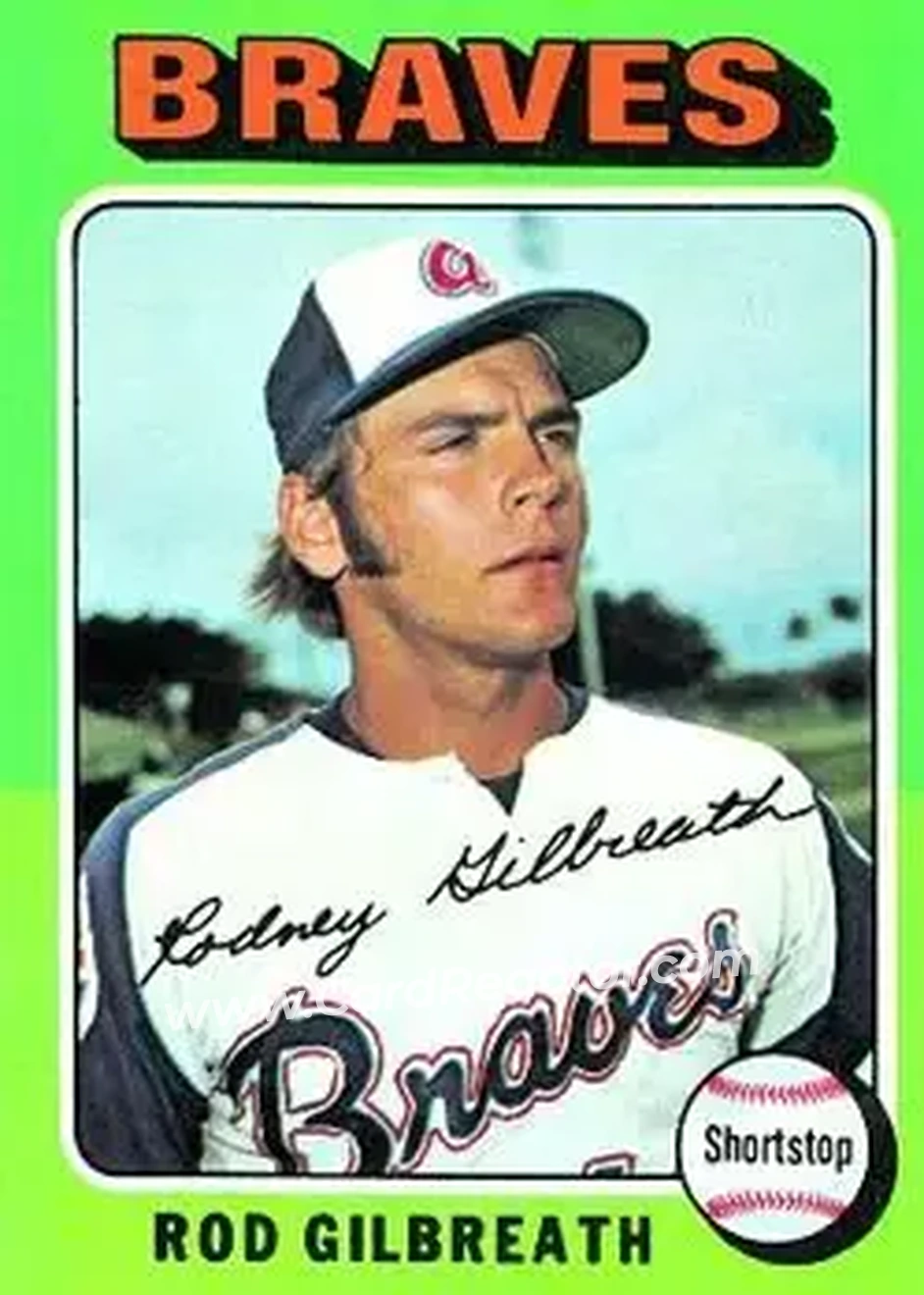 1975 Topps #431 - Rod Gilbreath - Atlanta Braves - Front 1975 Topps #431 - Rod Gilbreath - Atlanta Braves - Front