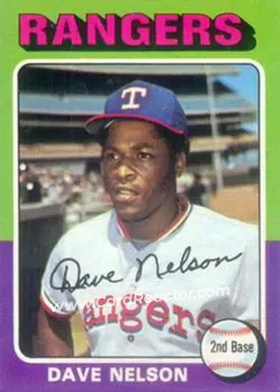 1975 Topps #435 - Dave Nelson - Texas Rangers - Front