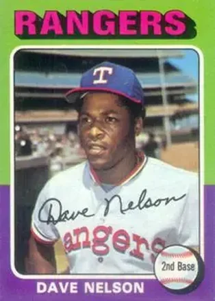 1975 Topps #435 - Dave Nelson - Texas Rangers