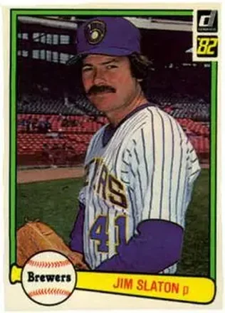 1982 Donruss #80 - Jim Slaton - Milwaukee Brewers 1982 Donruss #80 - Jim Slaton - Milwaukee Brewers