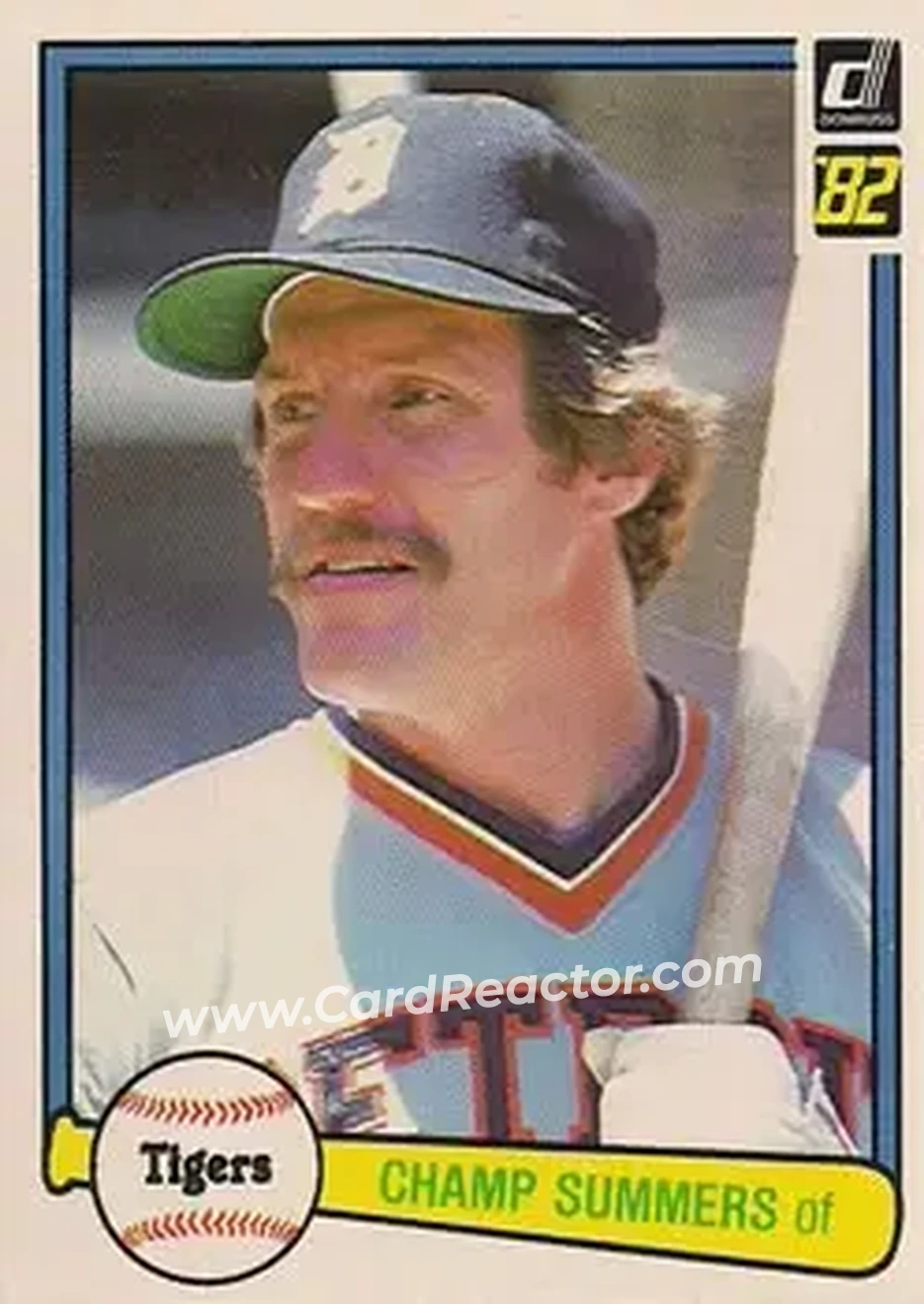 1982 Donruss #81 - Champ Summers - Detroit Tigers - Front