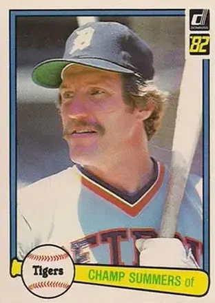 1982 Donruss #81 - Champ Summers - Detroit Tigers