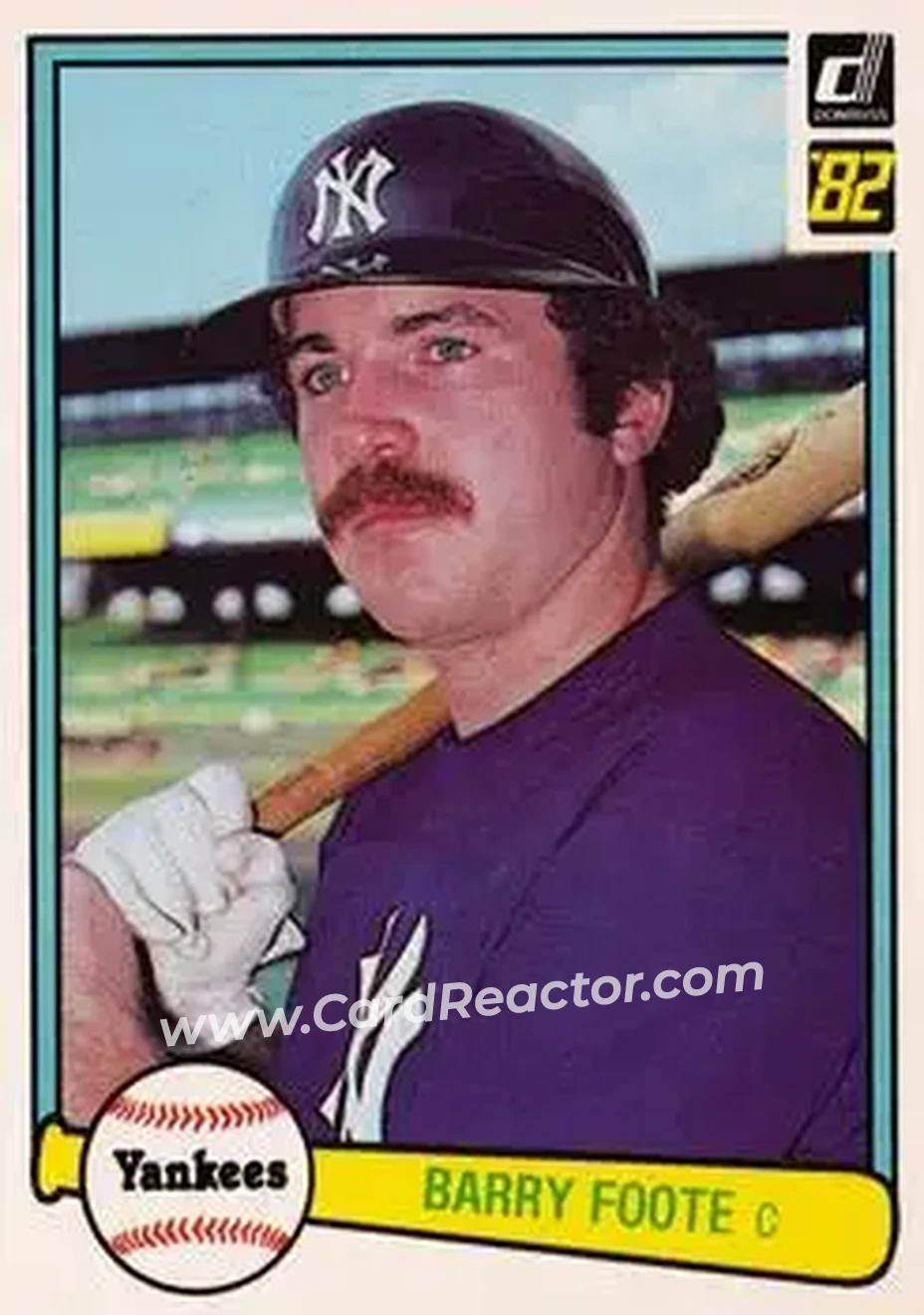 1982 Donruss #83 - Barry Foote - New York Yankees - Front