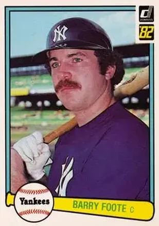 1982 Donruss #83 - Barry Foote - New York Yankees 1982 Donruss #83 - Barry Foote - New York Yankees