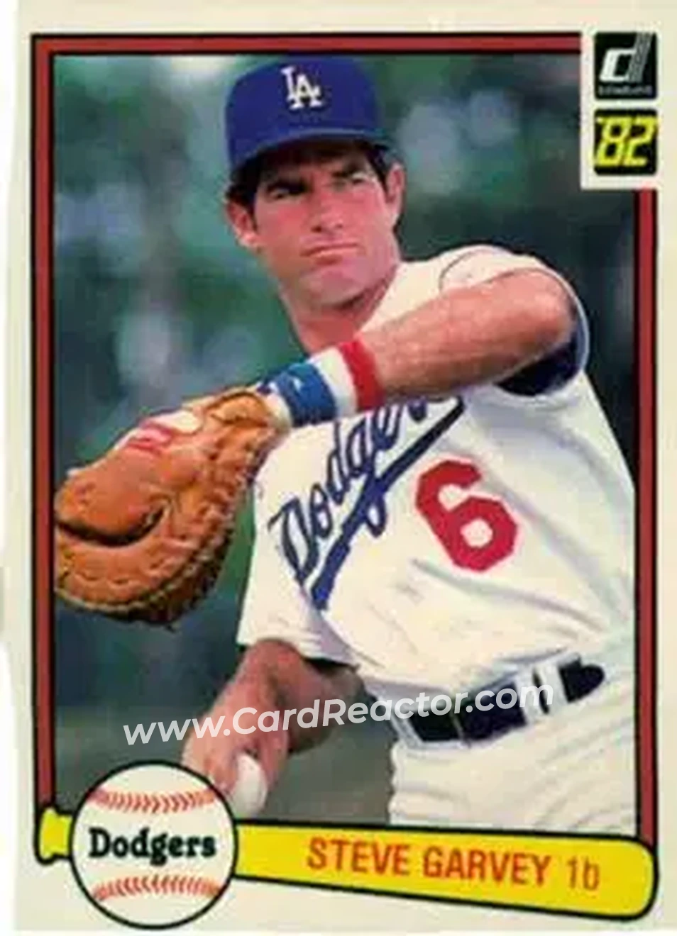 1982 Donruss #84 - Steve Garvey - Los Angeles Dodgers - Front
