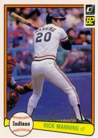 1982 Donruss #85 - Rick Manning - Cleveland Indians