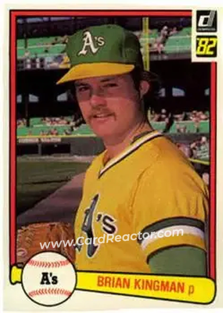 1982 Donruss #87 - Brian Kingman - Oakland Athletics - Front
