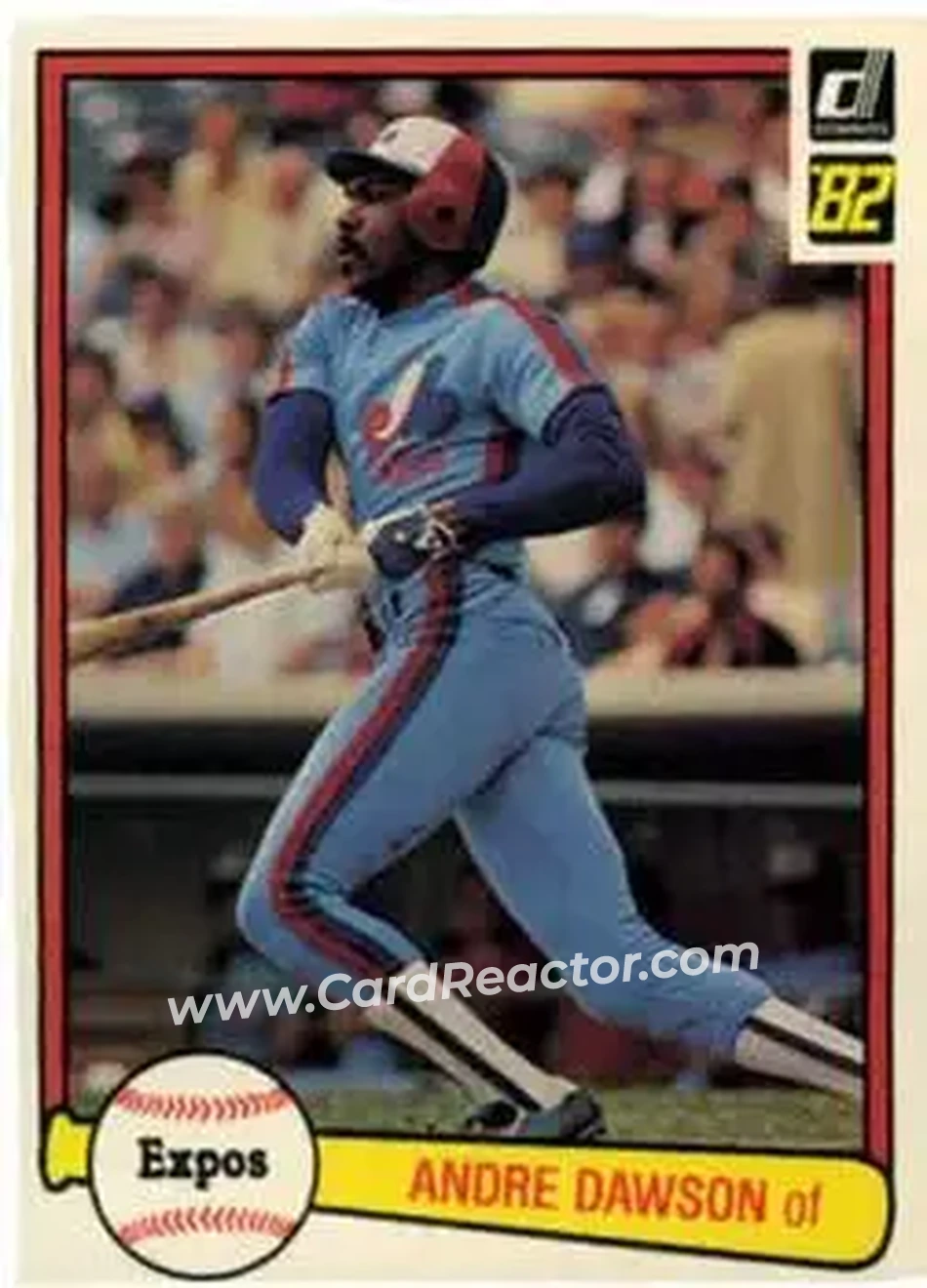 1982 Donruss #88 - Andre Dawson - Montreal Expos - Front