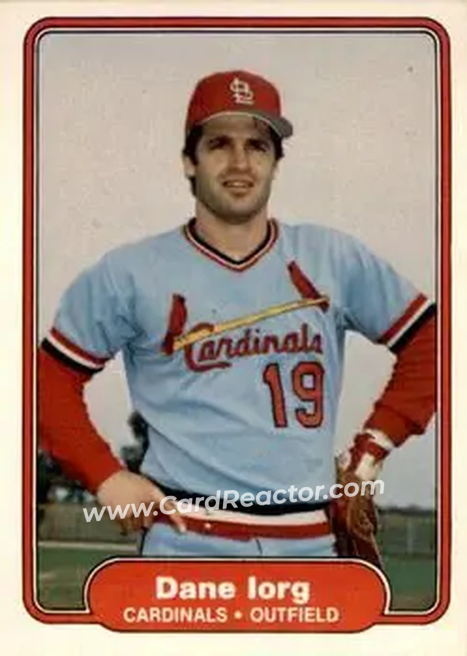 1982 Fleer #116 - Dane Iorg - St. Louis Cardinals - Front 1982 Fleer #116 - Dane Iorg - St. Louis Cardinals - Front