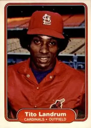 1982 Fleer #118 - Tito Landrum - St. Louis Cardinals 1982 Fleer #118 - Tito Landrum - St. Louis Cardinals