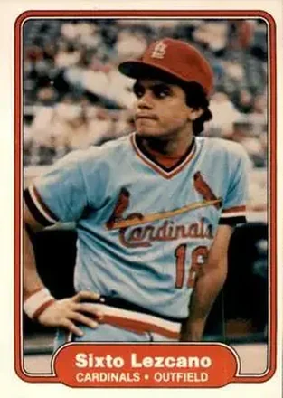 1982 Fleer #119 - Sixto Lezcano - St. Louis Cardinals