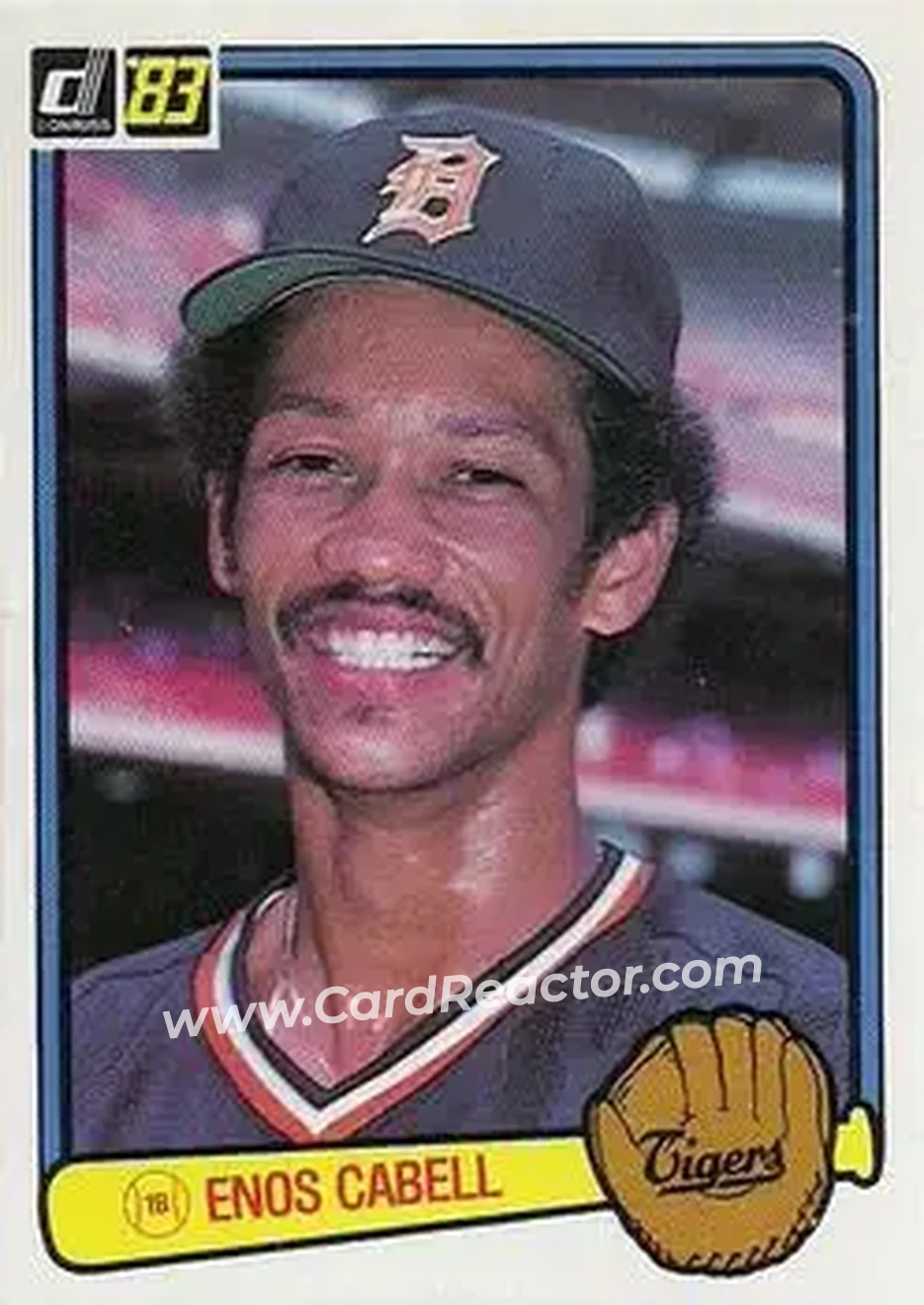 1983 Donruss #202 - Enos Cabell - Detroit Tigers - Front