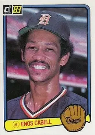 1983 Donruss #202 - Enos Cabell - Detroit Tigers