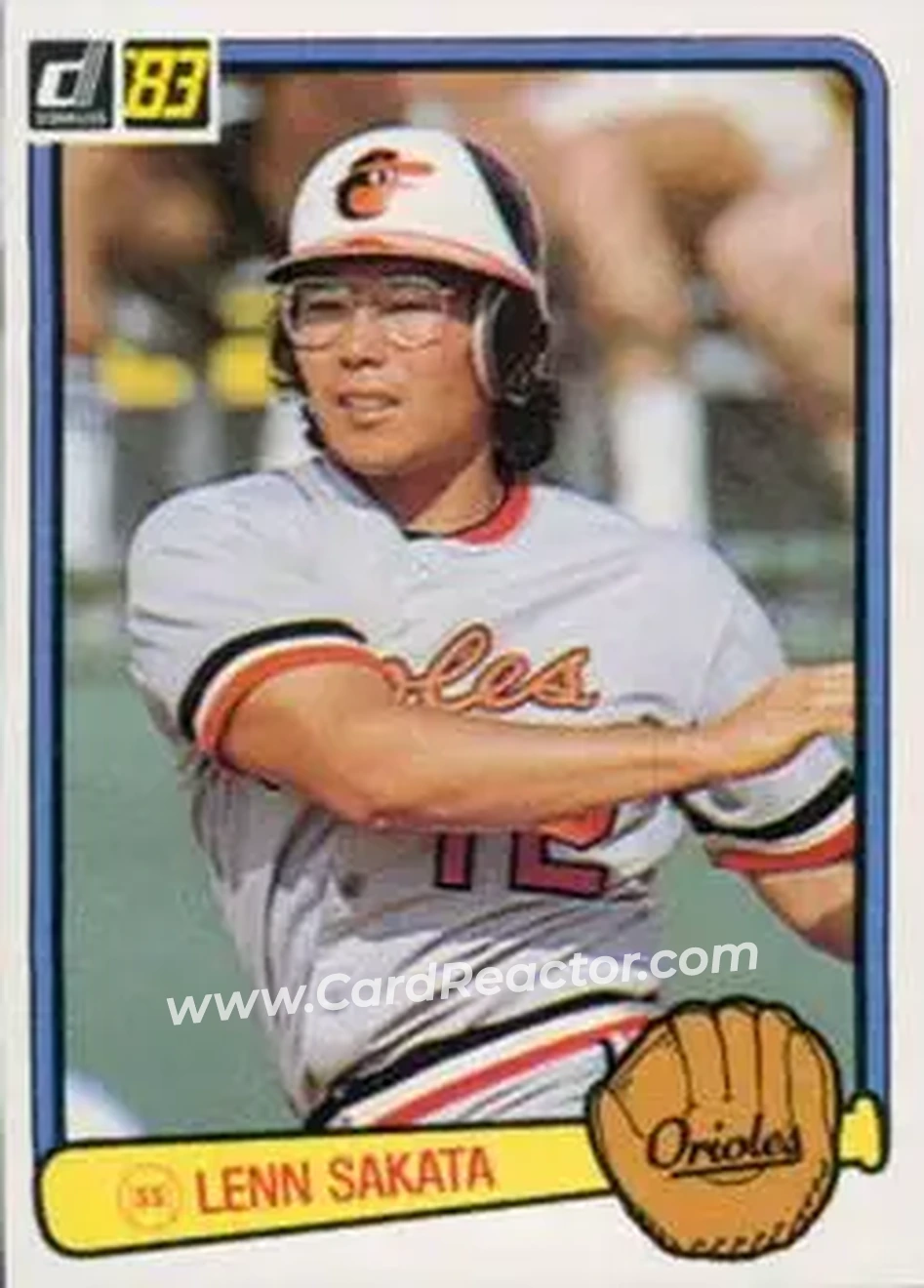 1983 Donruss #205 - Lenn Sakata - Baltimore Orioles - Front 1983 Donruss #205 - Lenn Sakata - Baltimore Orioles - Front