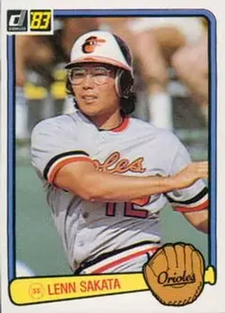 1983 Donruss #205 - Lenn Sakata - Baltimore Orioles 1983 Donruss #205 - Lenn Sakata - Baltimore Orioles