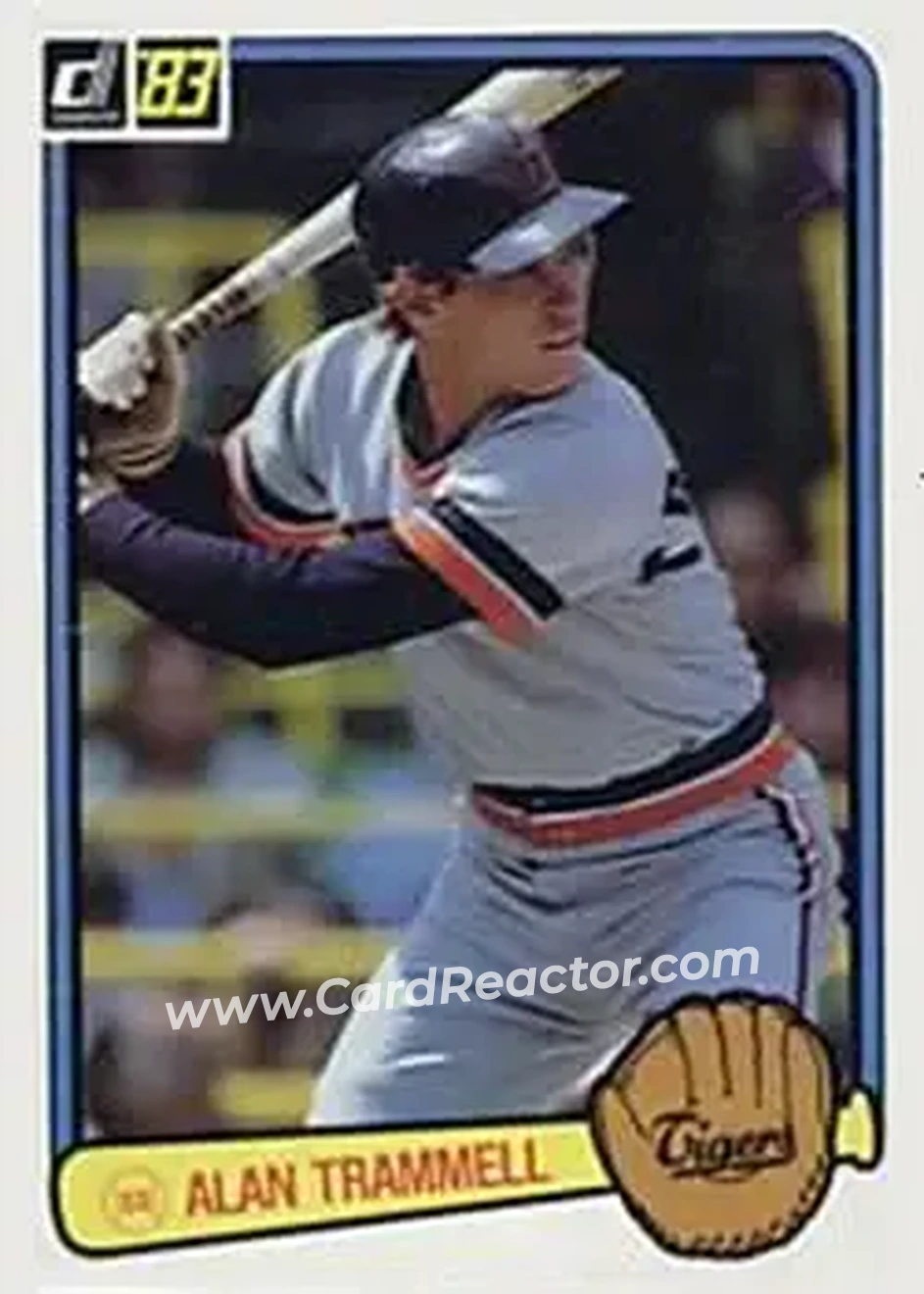1983 Donruss #207 - Alan Trammell - Detroit Tigers - Front