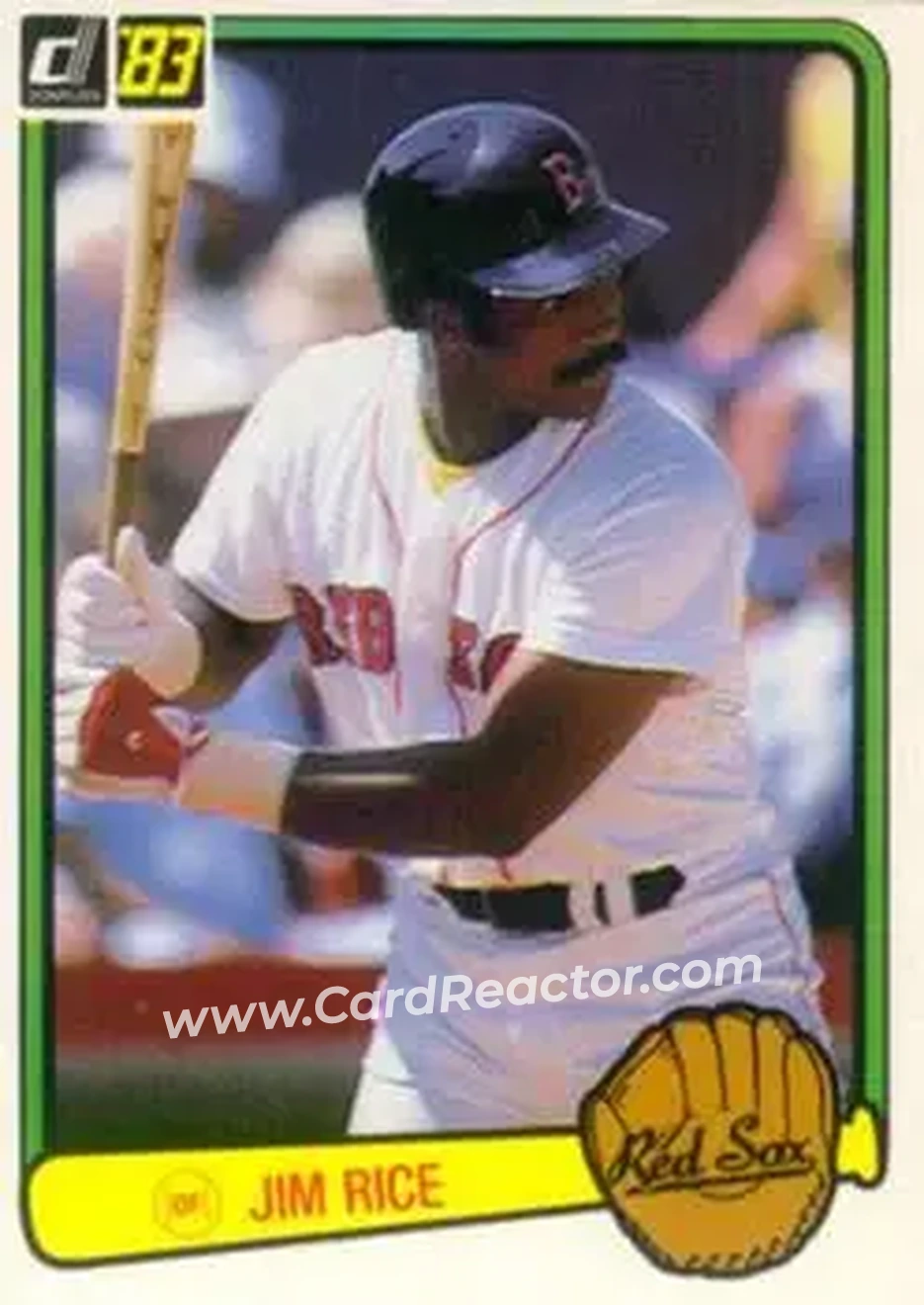 1983 Donruss #208 - Jim Rice - Boston Red Sox - Front 1983 Donruss #208 - Jim Rice - Boston Red Sox - Front