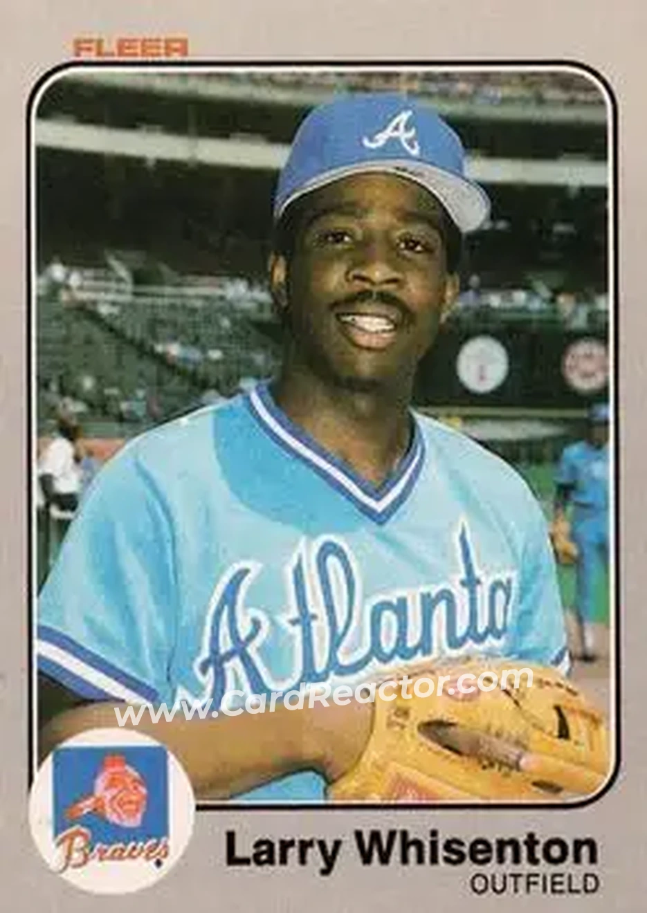 1983 Fleer #152 - Larry Whisenton - Atlanta Braves - Front