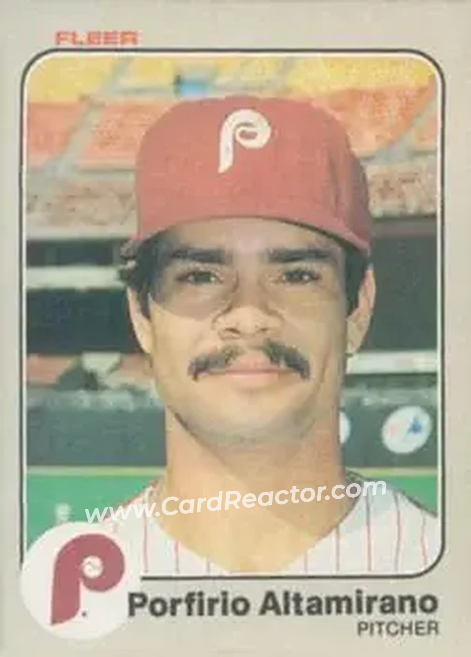 1983 Fleer #153 - Porfirio Altamirano - Philadelphia Phillies - Front
