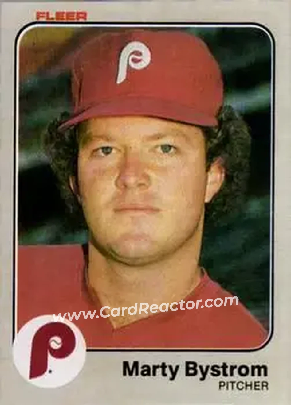 1983 Fleer #154 - Marty Bystrom - Philadelphia Phillies - Front