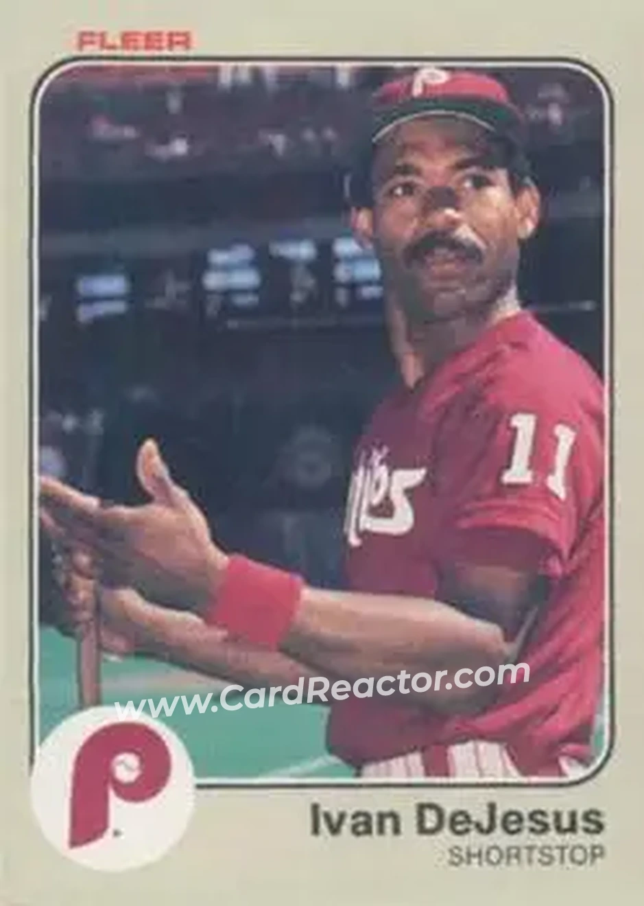 1983 Fleer #157 - Ivan DeJesus - Philadelphia Phillies - Front