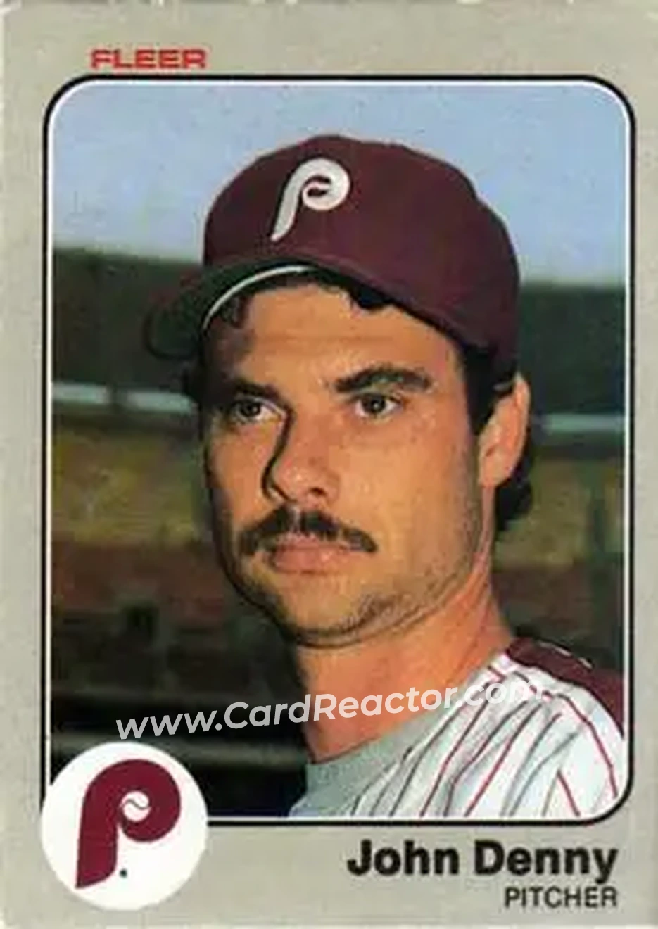 1983 Fleer #158 - John Denny - Philadelphia Phillies - Front 1983 Fleer #158 - John Denny - Philadelphia Phillies - Front