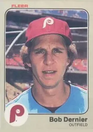 1983 Fleer #159 - Bob Dernier - Philadelphia Phillies