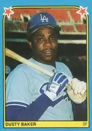 1983 Fleer Star Stickers #121 - Dusty Baker - Los Angeles Dodgers