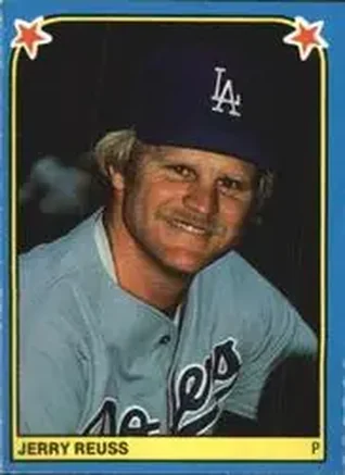 1983 Fleer Star Stickers #123 - Jerry Reuss - Los Angeles Dodgers