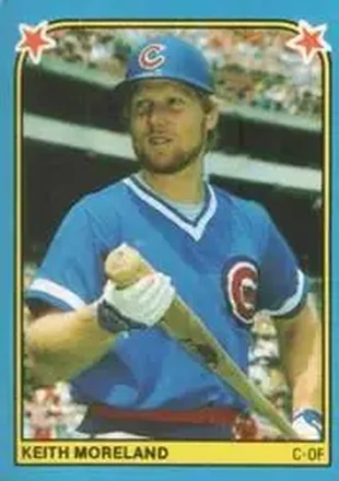 1983 Fleer Star Stickers #125 - Keith Moreland - Chicago Cubs 1983 Fleer Star Stickers #125 - Keith Moreland - Chicago Cubs