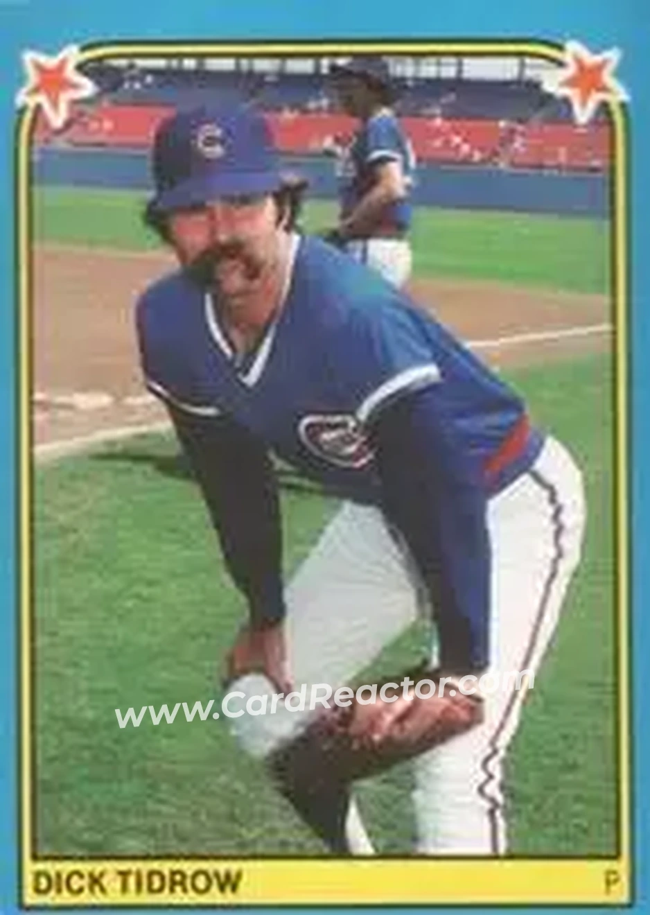 1983 Fleer Star Stickers #126 - Dick Tidrow - Chicago Cubs - Front 1983 Fleer Star Stickers #126 - Dick Tidrow - Chicago Cubs - Front