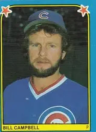 1983 Fleer Star Stickers #127 - Bill Campbell - Chicago Cubs