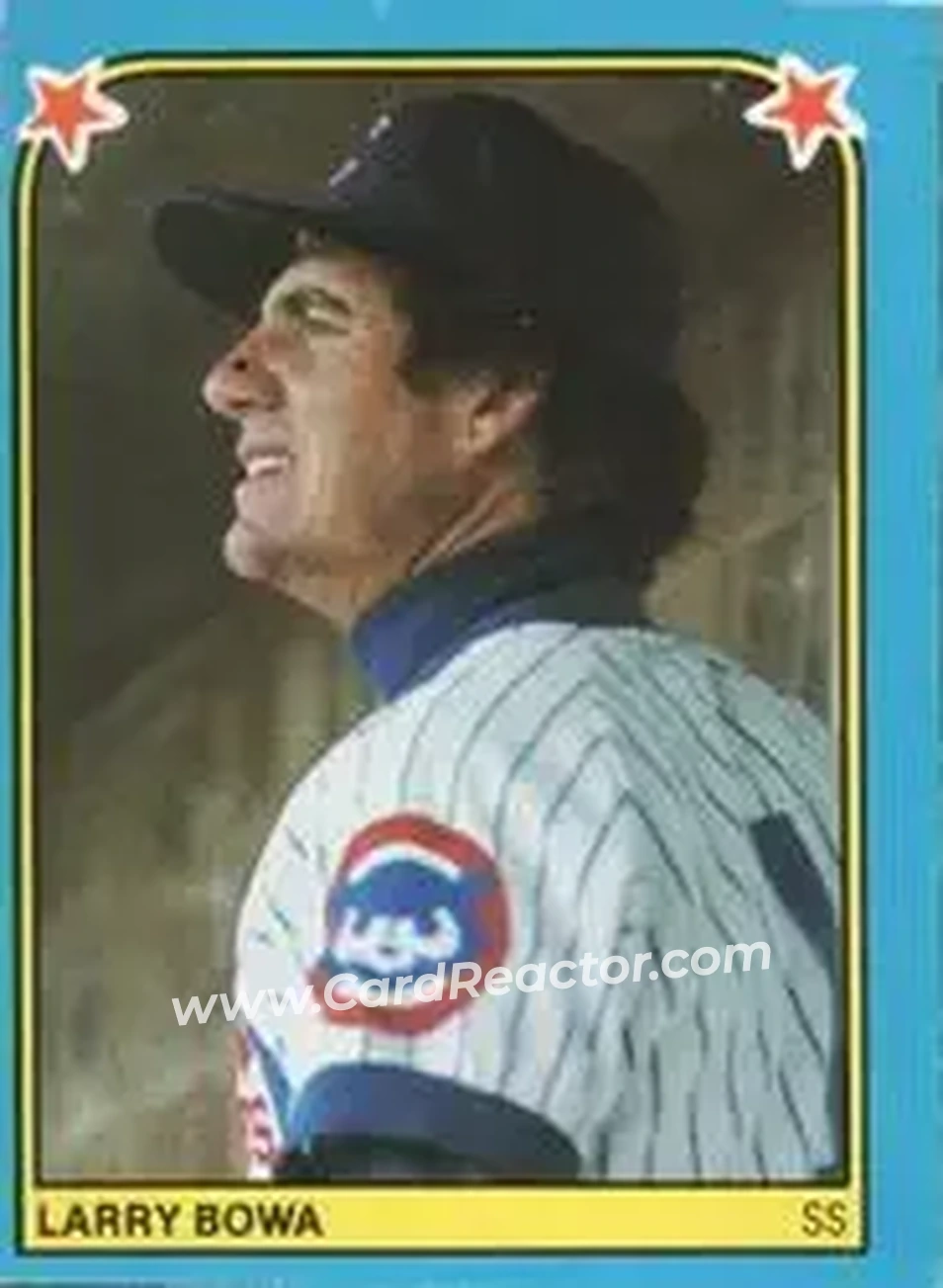 1983 Fleer Star Stickers #128 - Larry Bowa - Chicago Cubs - Front