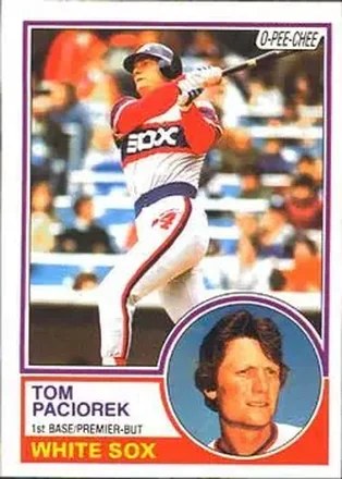 1983 O-Pee-Chee #72 - Tom Paciorek - Chicago White Sox 1983 O-Pee-Chee #72 - Tom Paciorek - Chicago White Sox