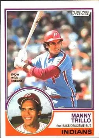 1983 O-Pee-Chee #73 - Manny Trillo - Cleveland Indians