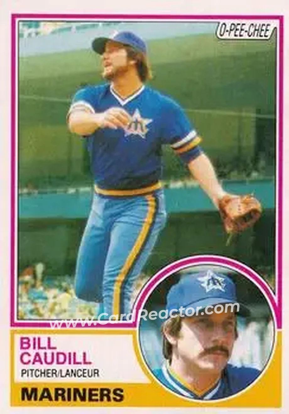 1983 O-Pee-Chee #78 - Bill Caudill - Seattle Mariners - Front