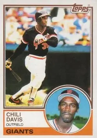 1983 Topps #115 - Chili Davis - San Francisco Giants