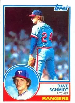1983 Topps #116 - Dave Schmidt - Texas Rangers