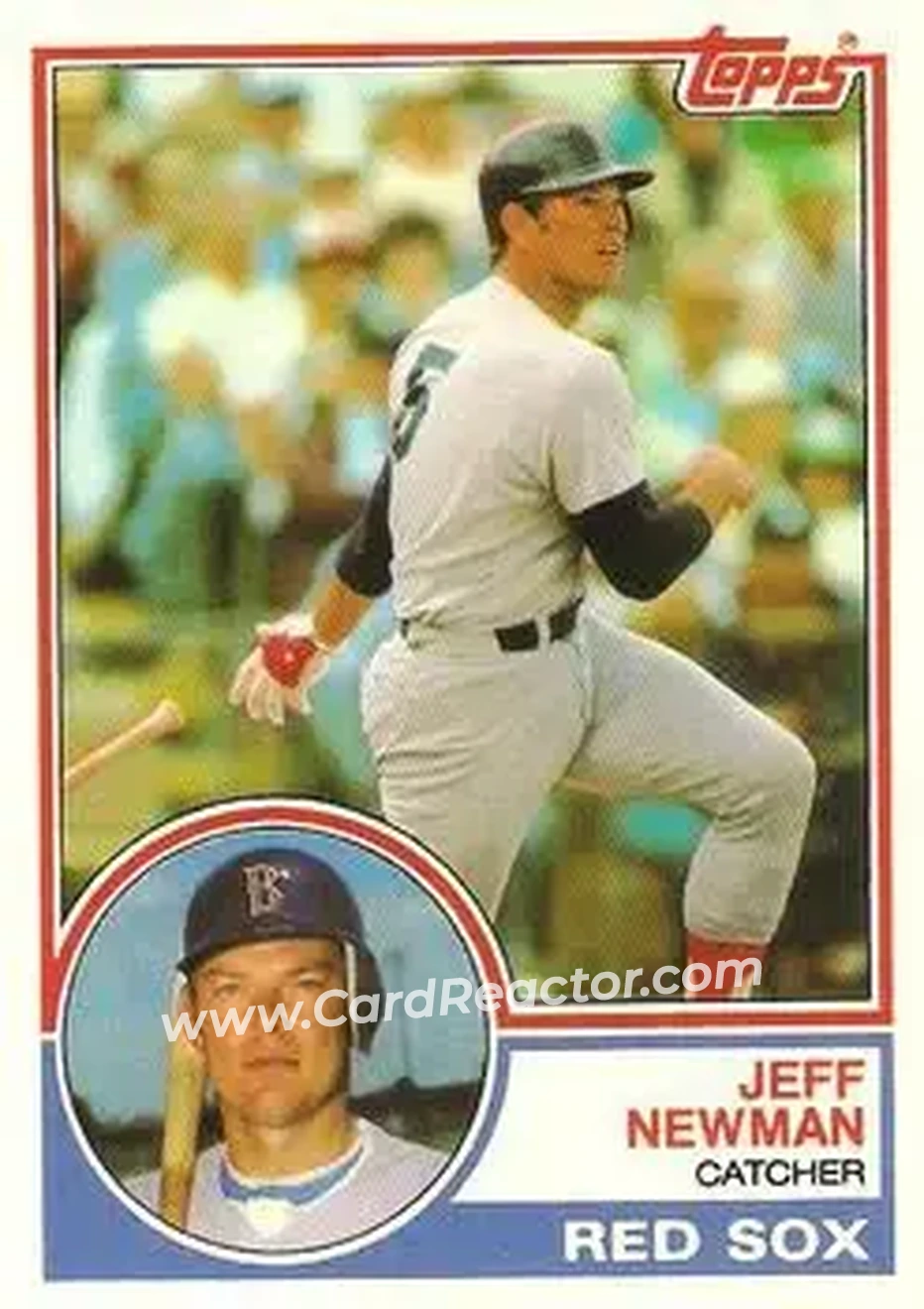 1983 Topps Traded #80T - Jeff Newman - Boston Red Sox - Front 1983 Topps Traded #80T - Jeff Newman - Boston Red Sox - Front