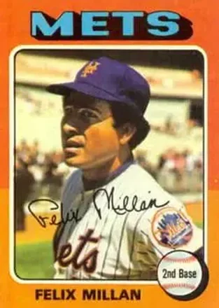 1975 Topps #445 - Felix Millan - New York Mets