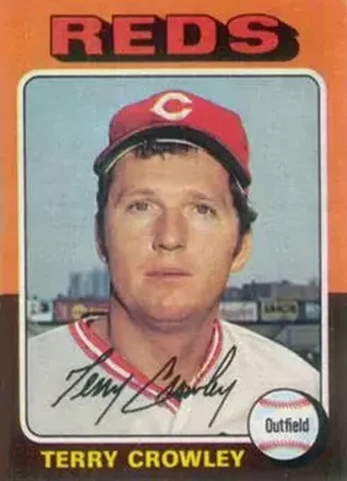 1975 Topps #447 - Terry Crowley - Cincinnati Reds