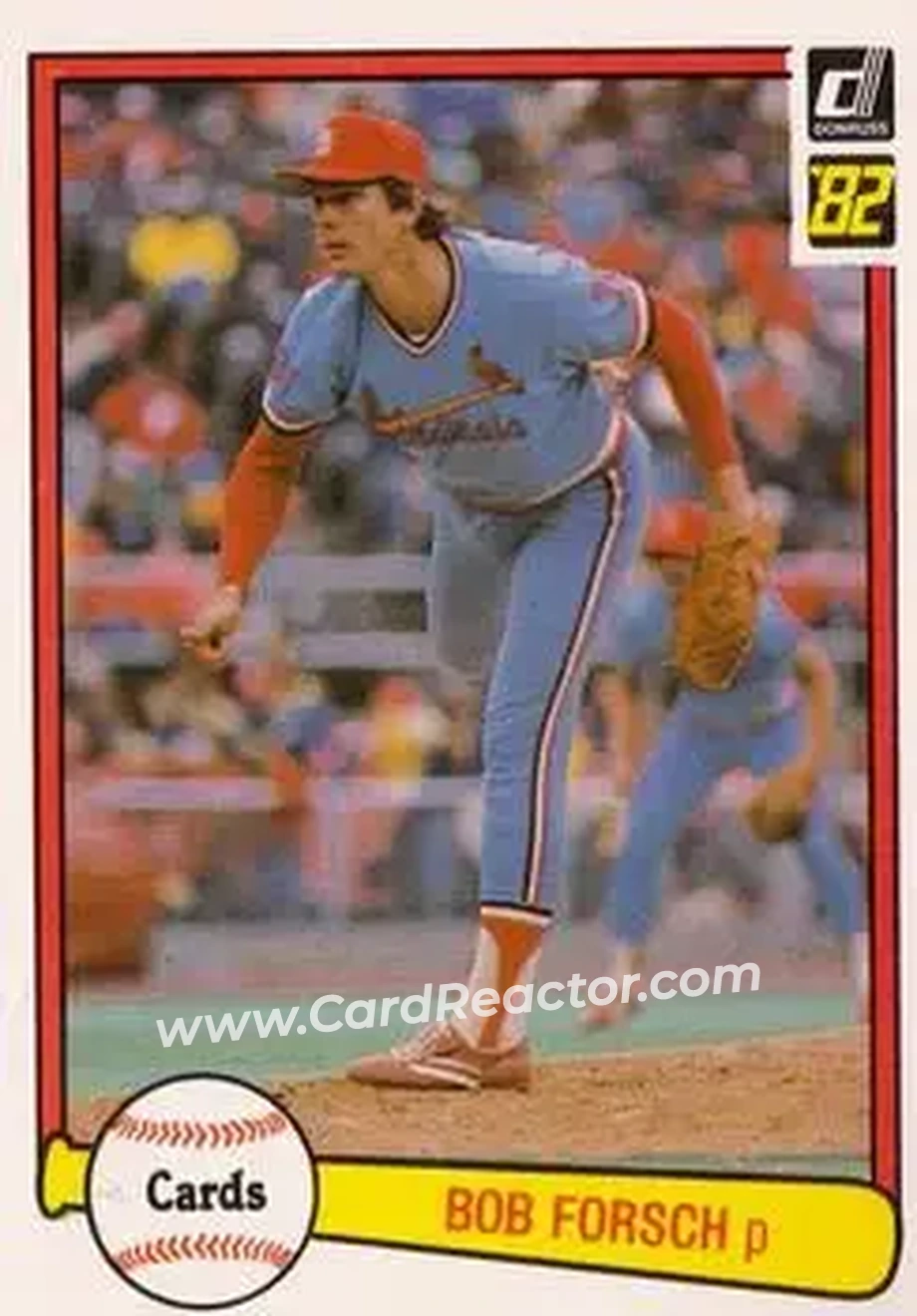 1982 Donruss #91 - Bob Forsch - St. Louis Cardinals - Front
