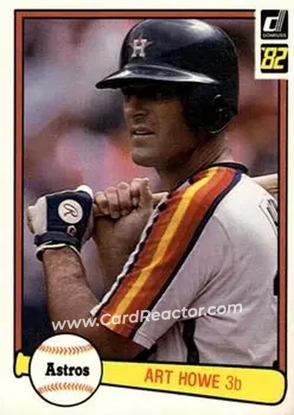 1982 Donruss #92 - Art Howe - Houston Astros - Front
