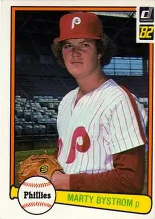 1982 Donruss #93 - Marty Bystrom - Philadelphia Phillies