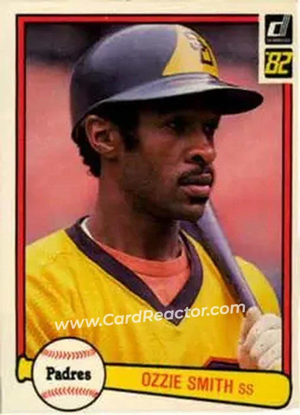 1982 Donruss #94 - Ozzie Smith - San Diego Padres - Front 1982 Donruss #94 - Ozzie Smith - San Diego Padres - Front