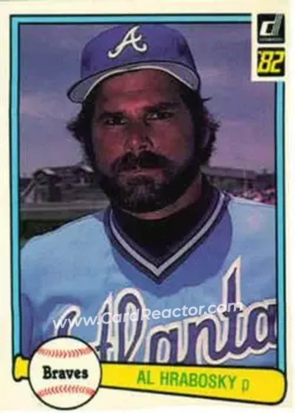 1982 Donruss #97 - Al Hrabosky - Atlanta Braves - Front