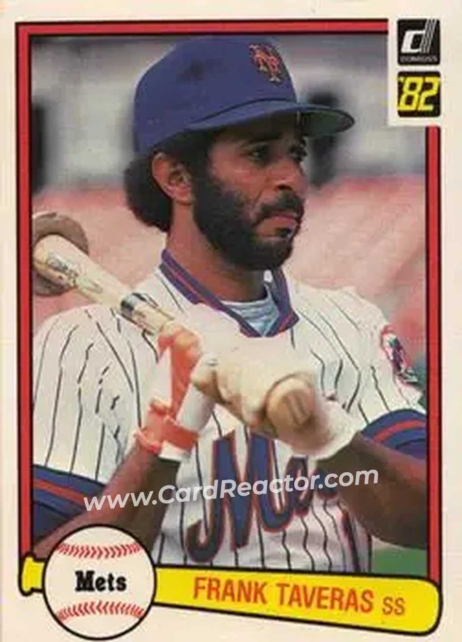 1982 Donruss #98 - Frank Taveras - New York Mets - Front 1982 Donruss #98 - Frank Taveras - New York Mets - Front
