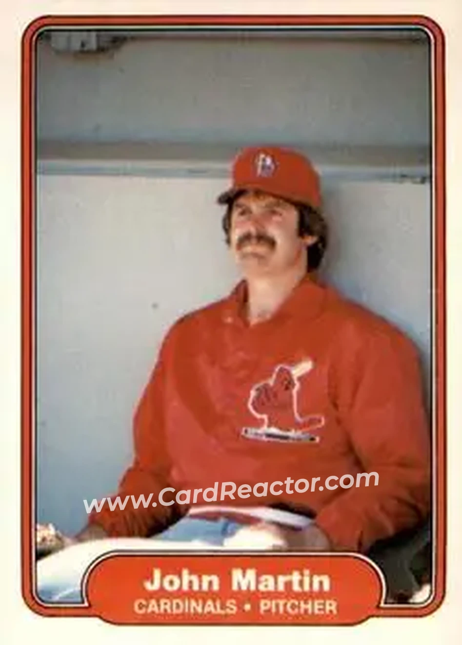 1982 Fleer #121 - John Martin - St. Louis Cardinals - Front